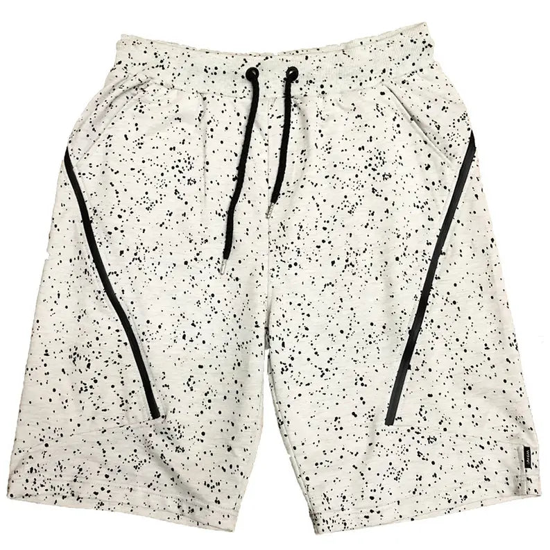 White Splatter Logo Shorts WEIV