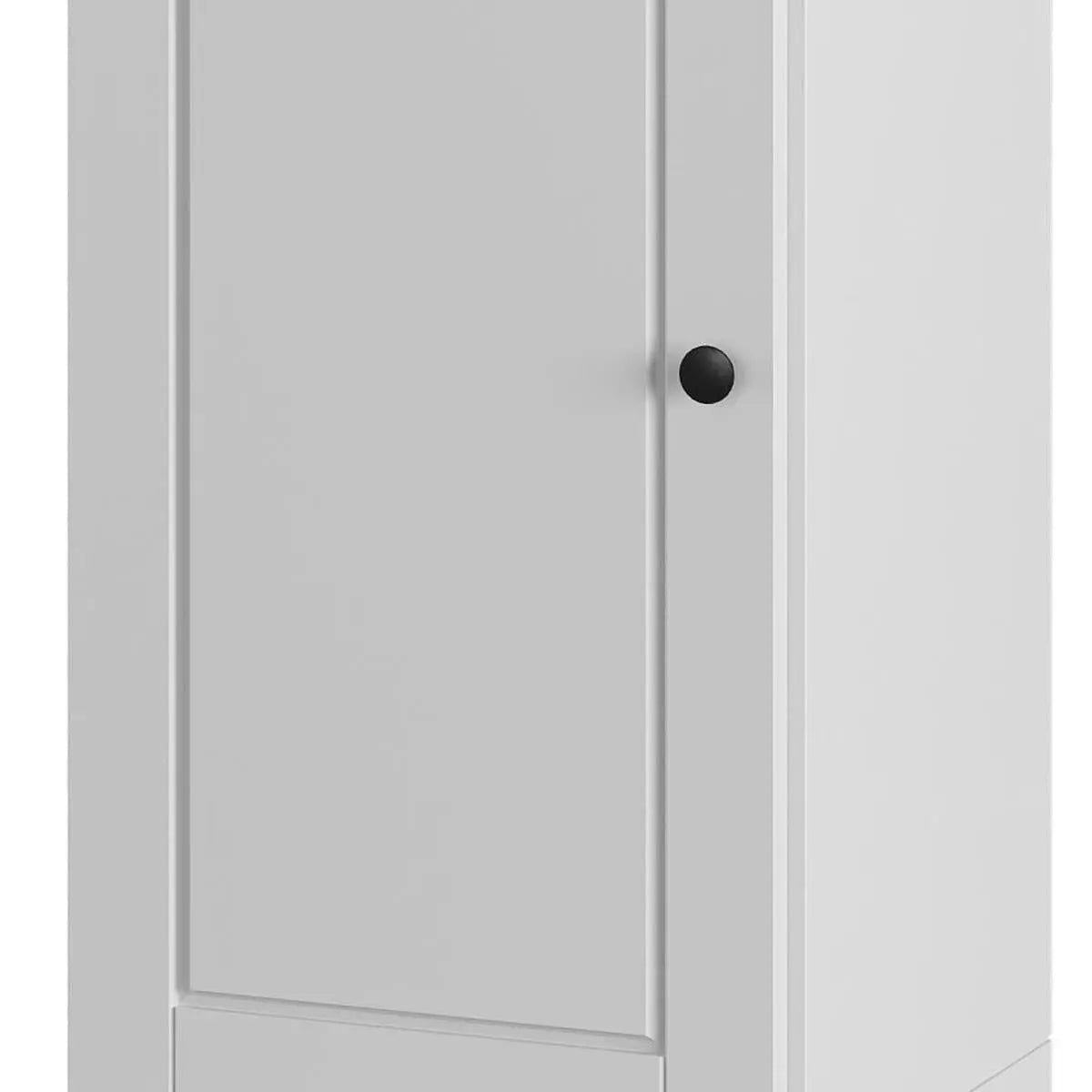 White Ten Pair Solid WoodShoe Storage Cabinet Homeroots Organization