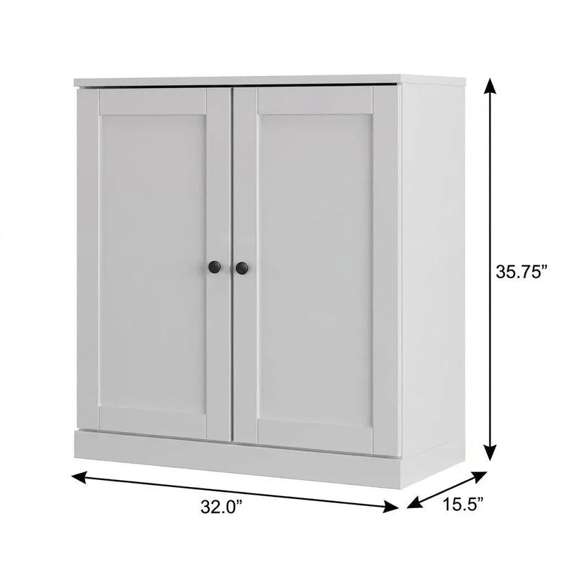 White Twenty Pair Solid WoodShoe Storage Cabinet Homeroots Organization