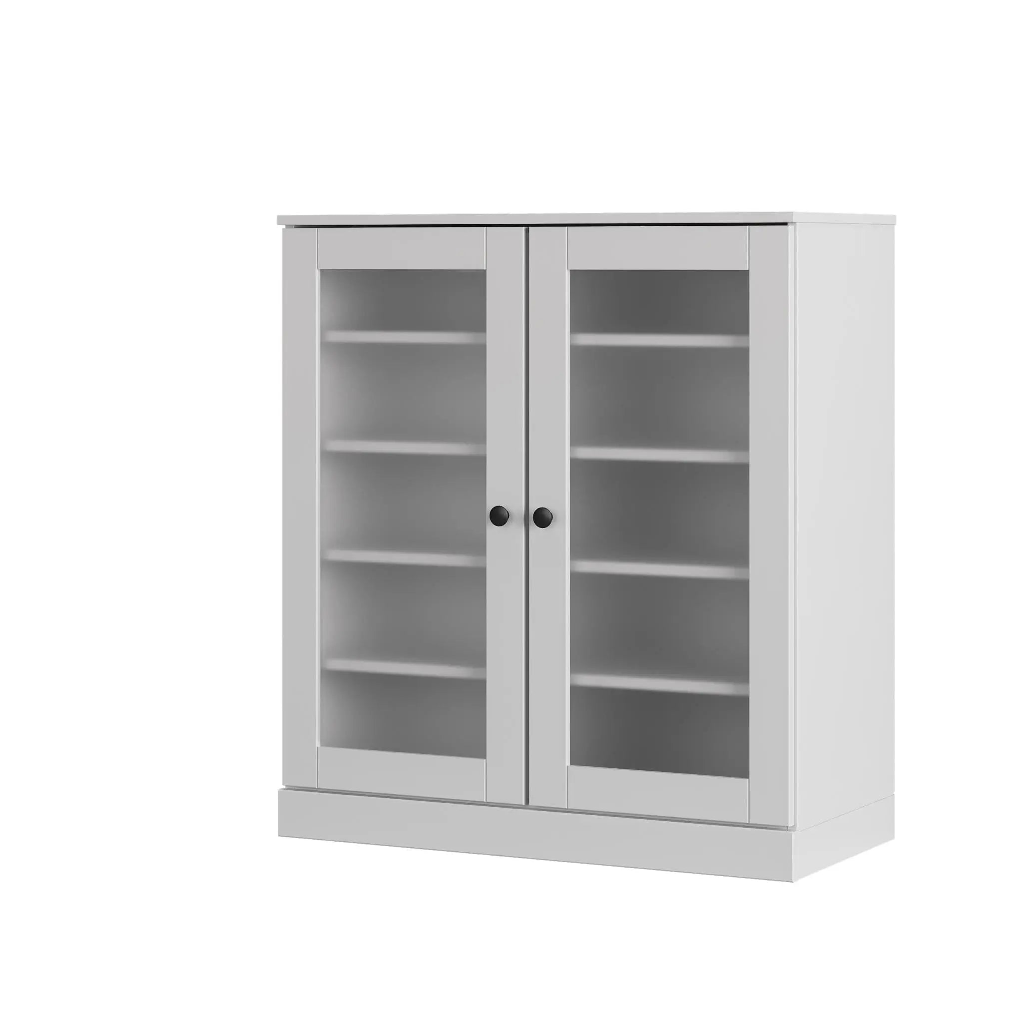 White Twenty Pair Solid WoodShoe Storage Cabinet Homeroots Organization