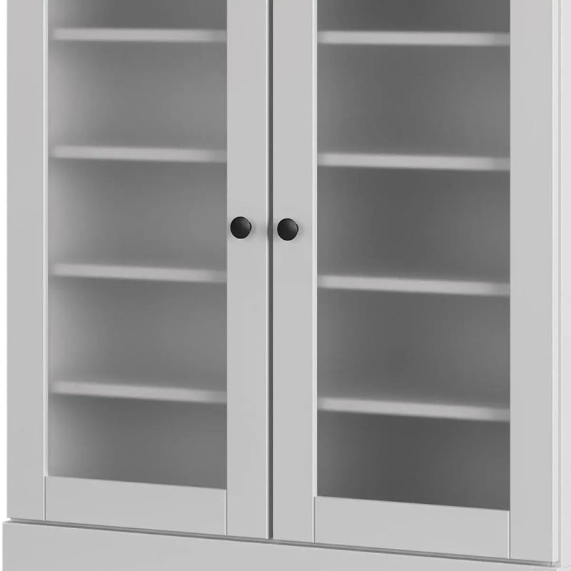 White Twenty Pair Solid WoodShoe Storage Cabinet Homeroots Organization