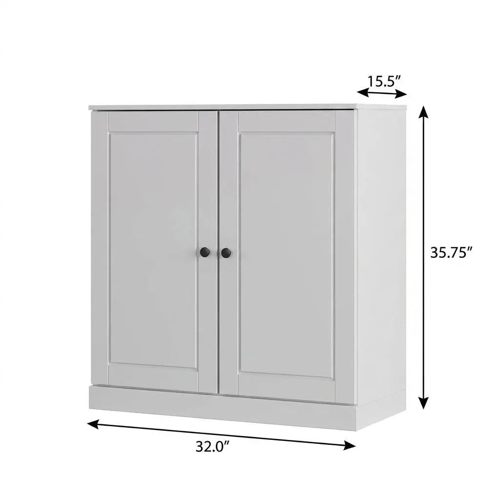 White Twenty Pair Solid WoodShoe Storage Cabinet Homeroots Organization