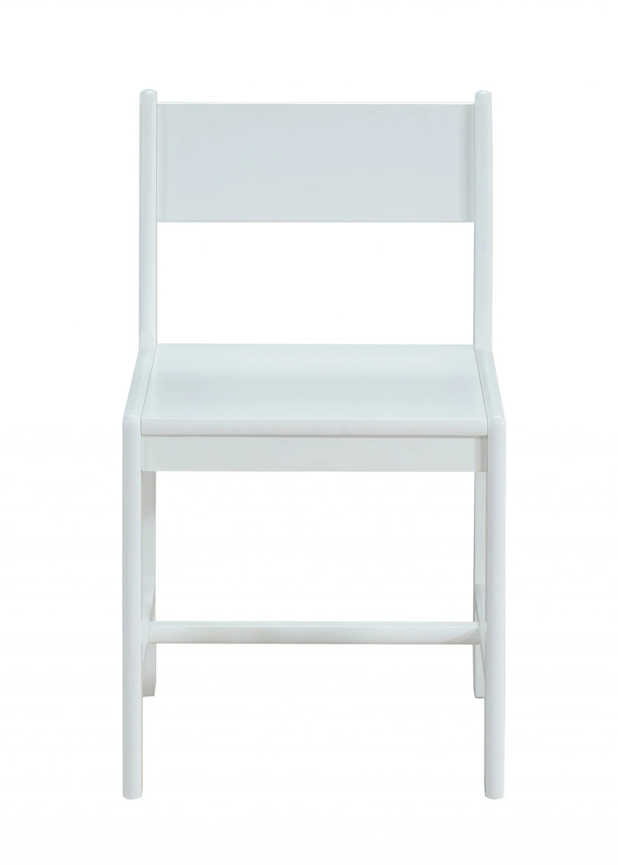 White Wood Stationary Desk Chair Homeroots Office