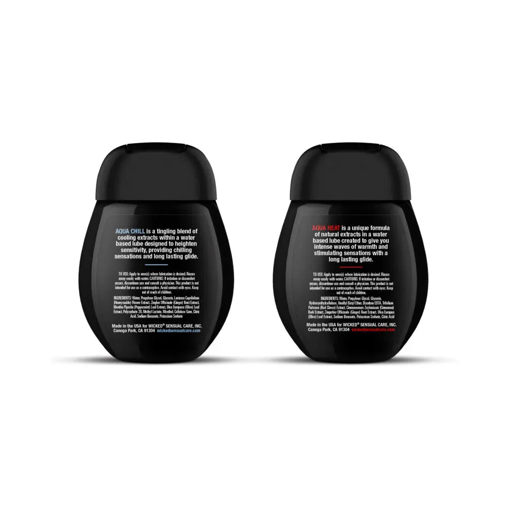 Wicked Sensual Care Sensation Kit Cooling and Warming Intimate Lubricants 1.5oz Wicked Sensual Care