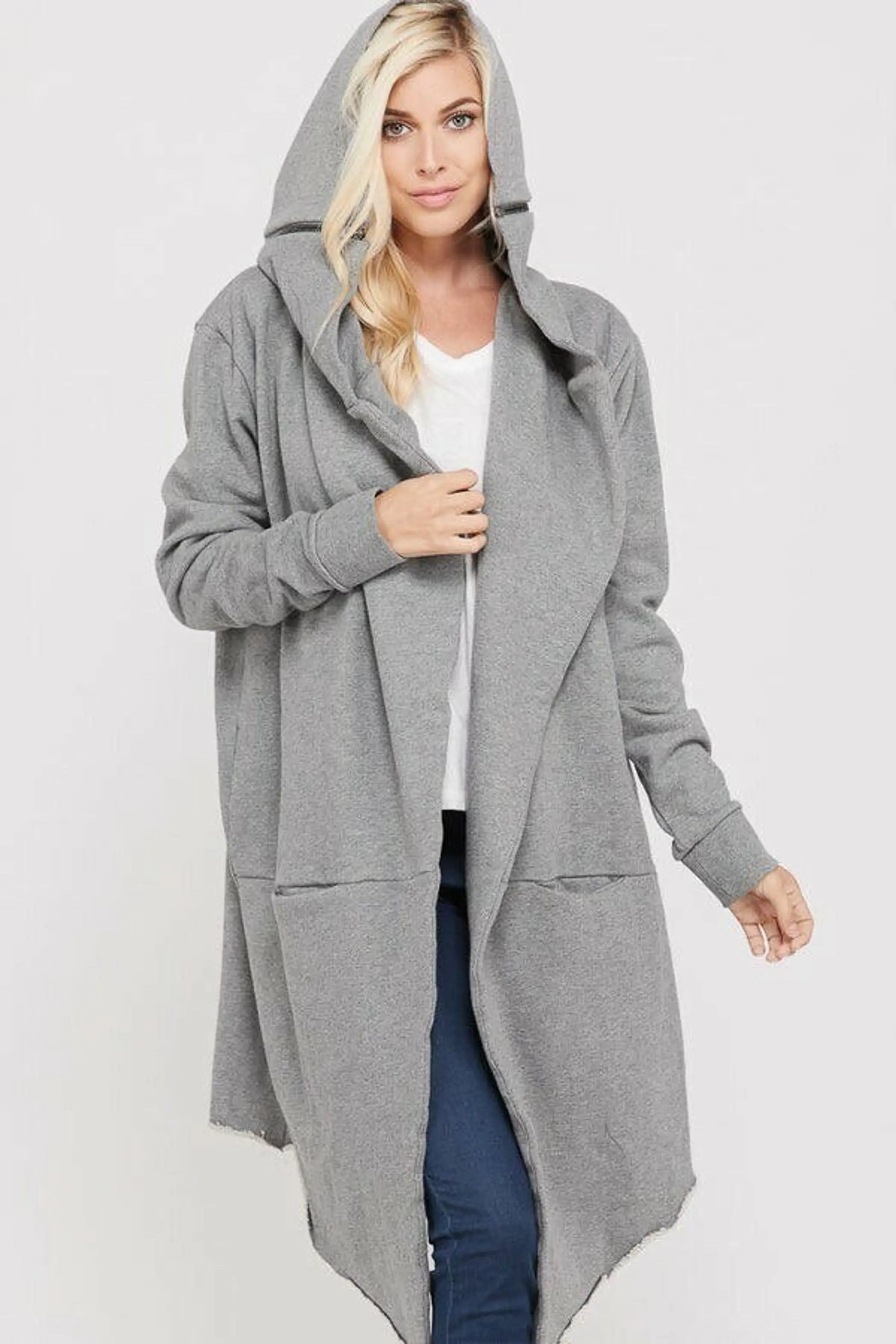 Wide Collar Hooded Long Cotton Coat SurelyMine