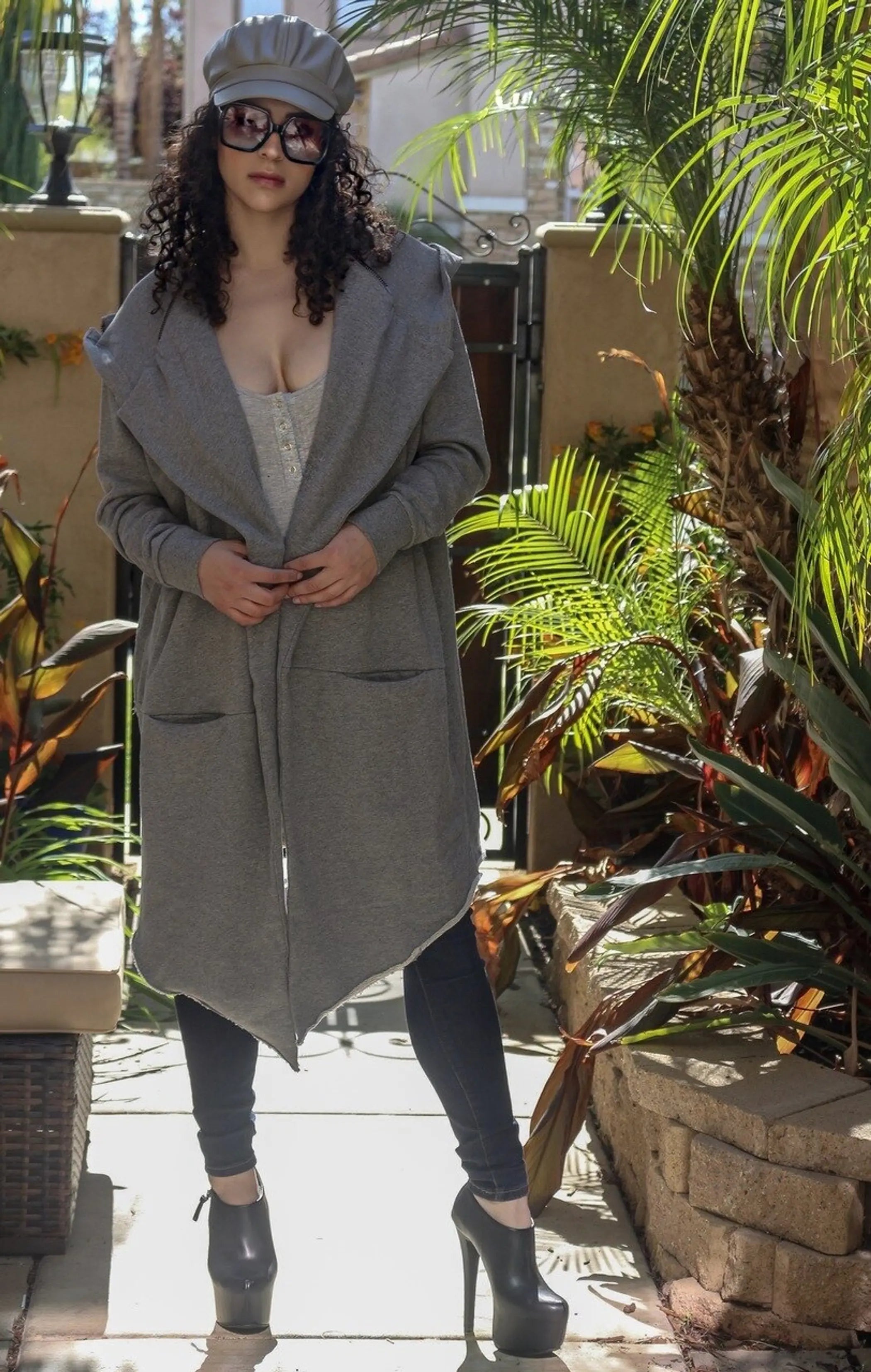 Wide Collar Hooded Long Cotton Coat SurelyMine