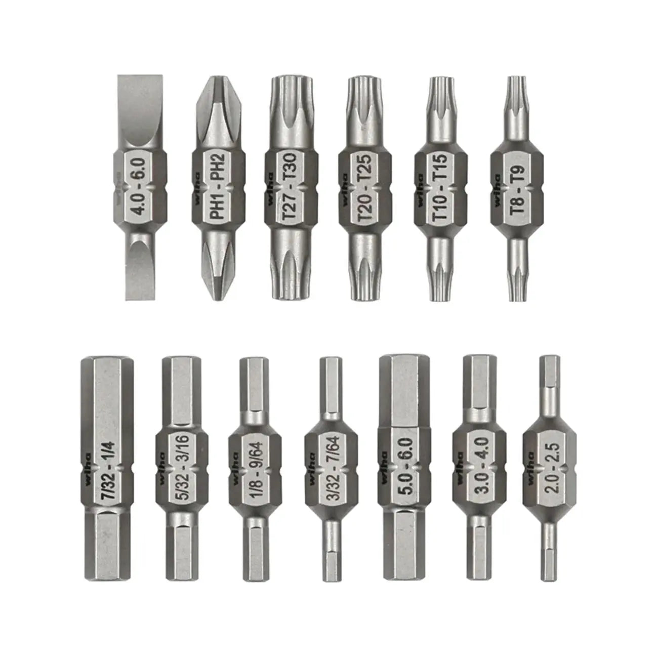 Wiha 13 Piece Double End Bit Reload Set WIHA