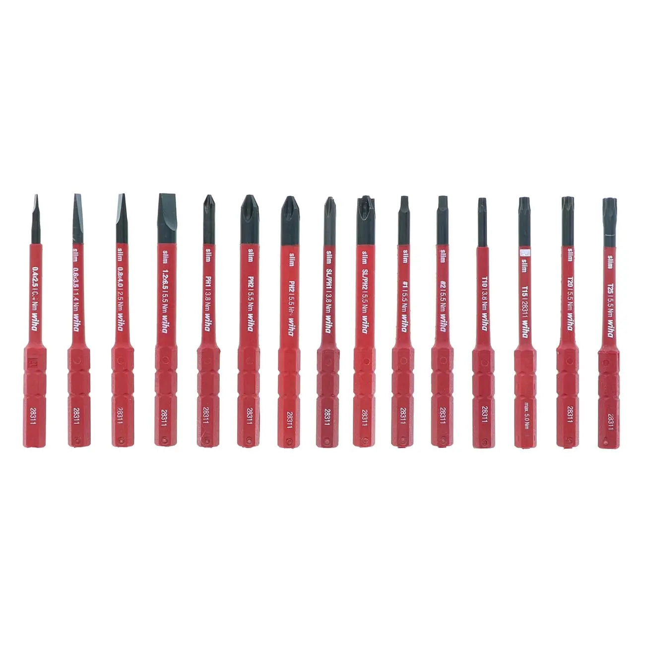 Wiha Insulated Torquevario-s (10-50 In/lbs) And Slimline Blade Set (20 Piece) WIHA