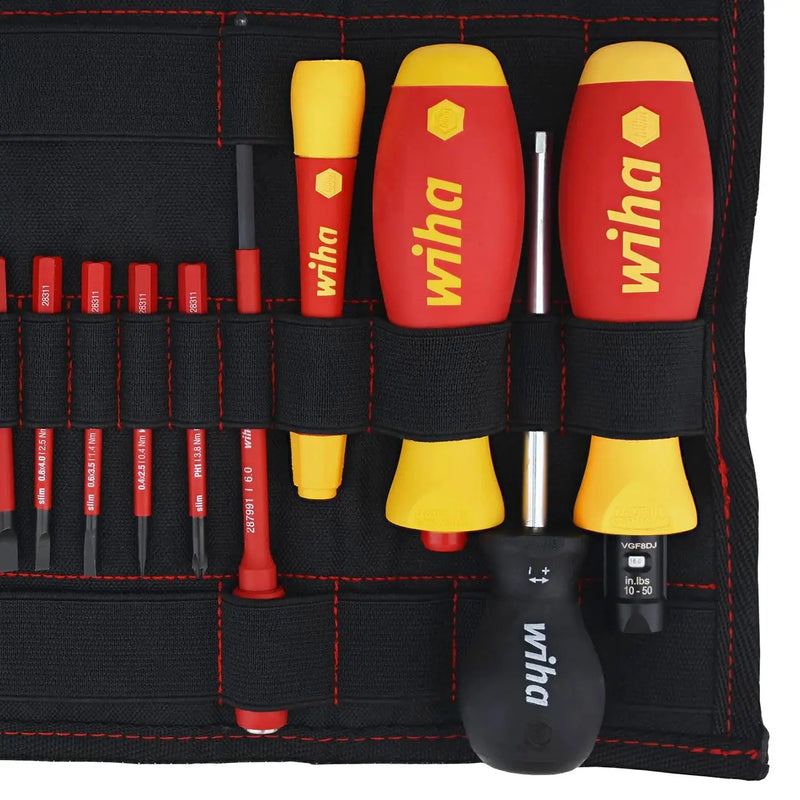 Wiha Insulated Torquevario-s (10-50 In/lbs) And Slimline Blade Set (20 Piece) WIHA