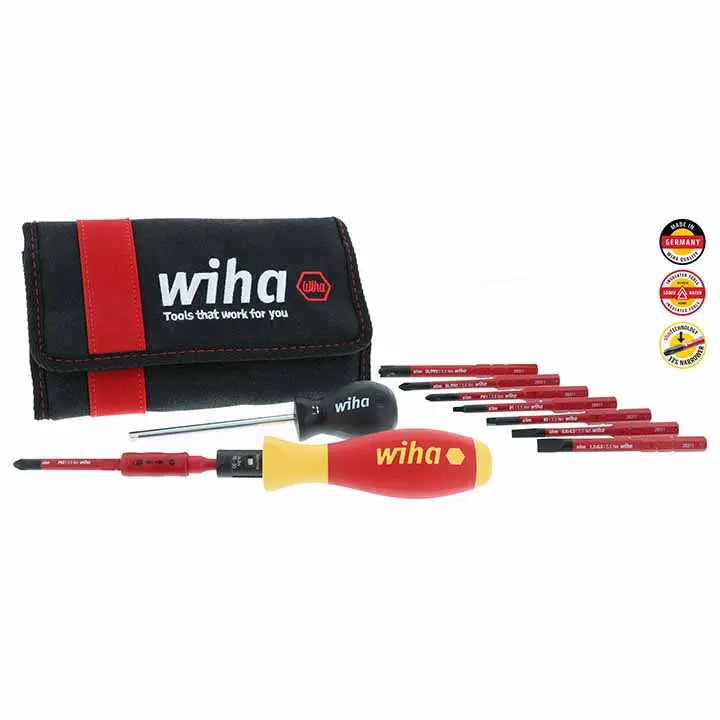 Wiha Insulated Torquevarios 10 To 50 In/lbs And Slimline Blade Set (11 Piece Set) WIHA