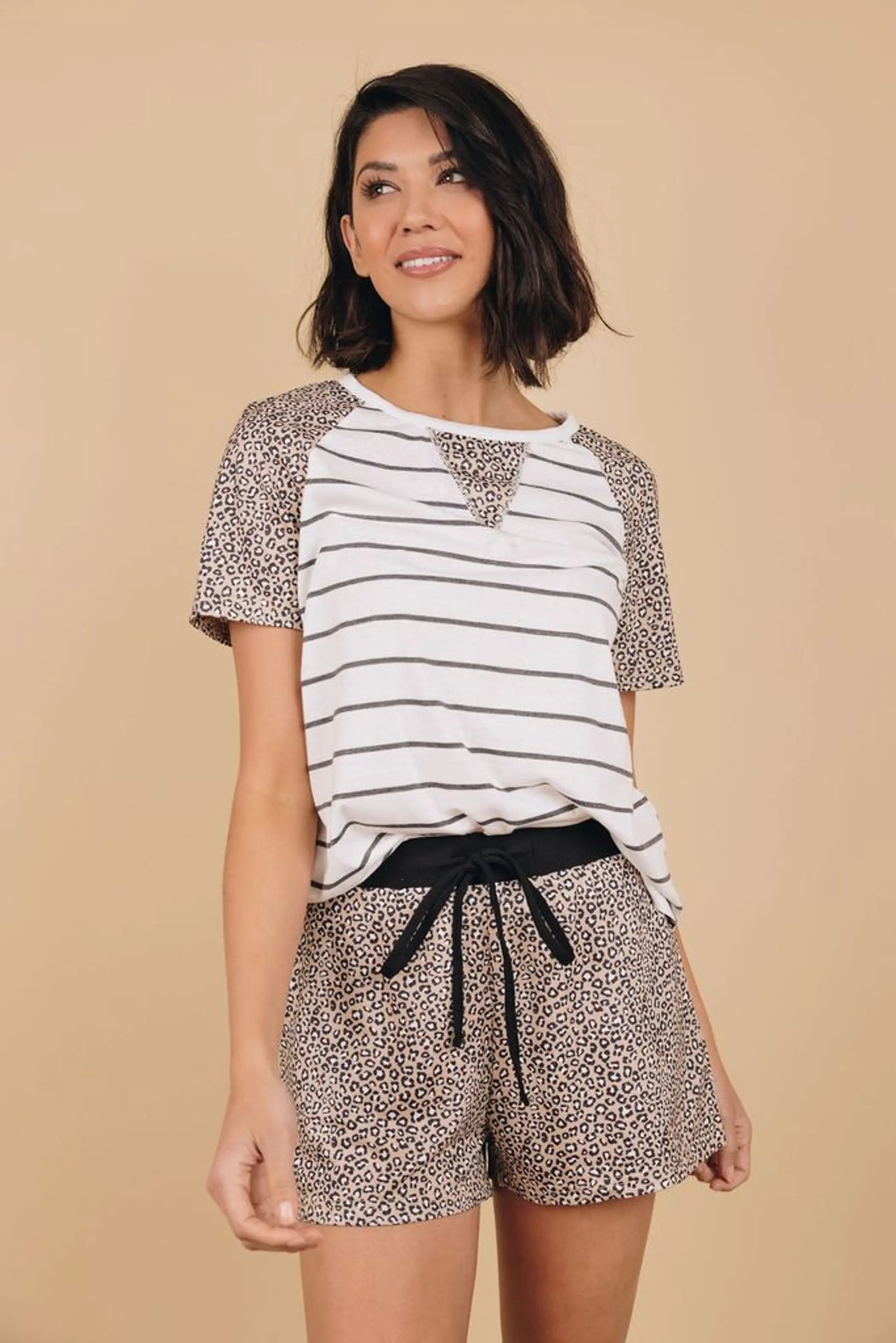 Wild Ideas Leopard Loungewear Set Stay Warm in Style