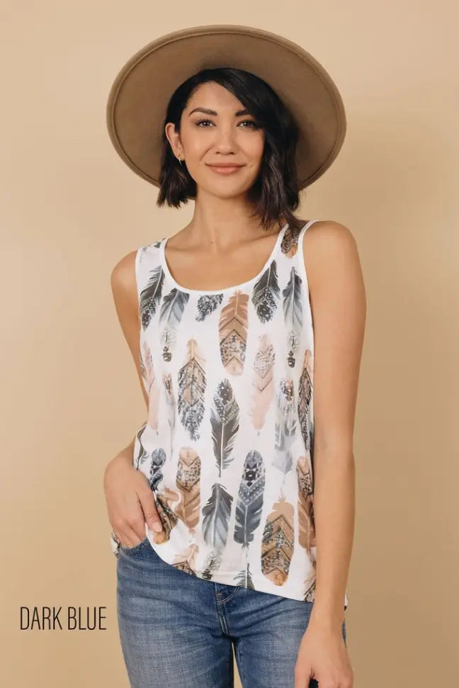 Wild & Free Feather Tank Stay Warm in Style