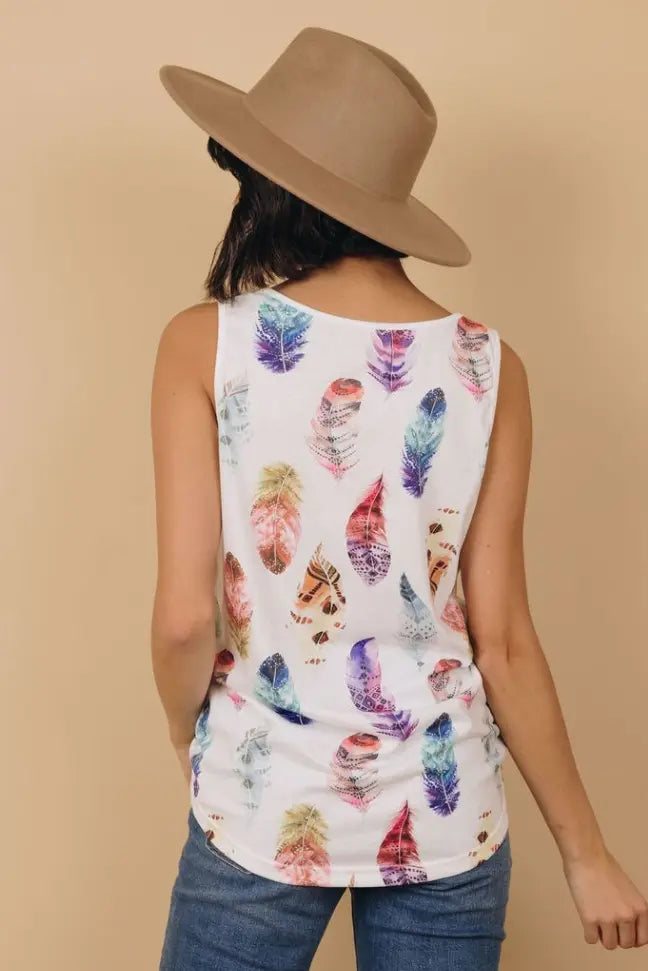 Wild & Free Feather Tank Stay Warm in Style
