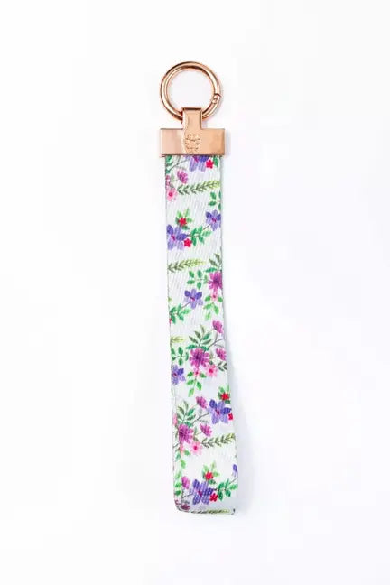 Wildflower Meadow Wristlet Keychain Aria the Fox
