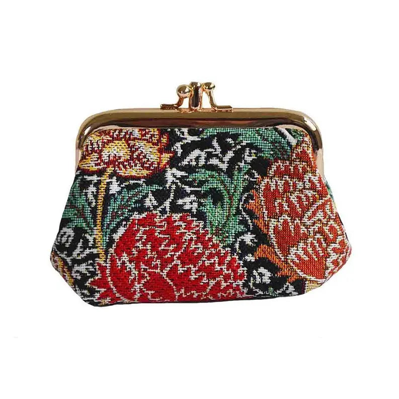 William Morris The Cray Coin Clasp Frame Purse Wallet Signare USA