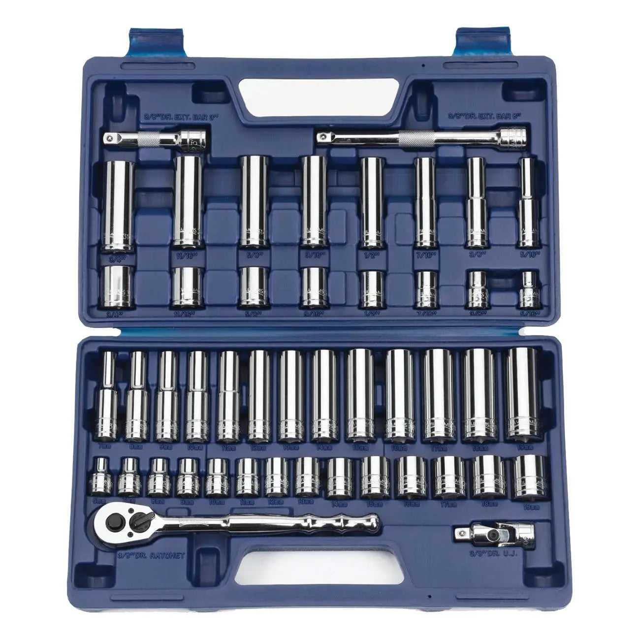 Williams 3/8" Drive Metric/sae Socket Set (47-piece) WILLIAMS