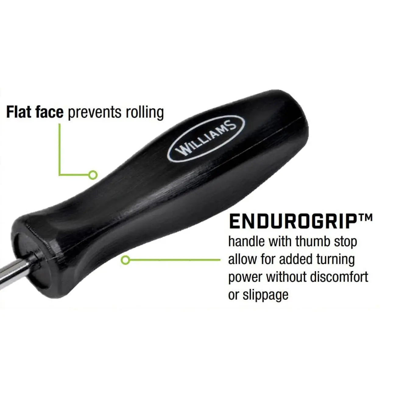 Williams Endurogrip Keystone Slotted Screwdriver: 3/16" X 3" WILLIAMS