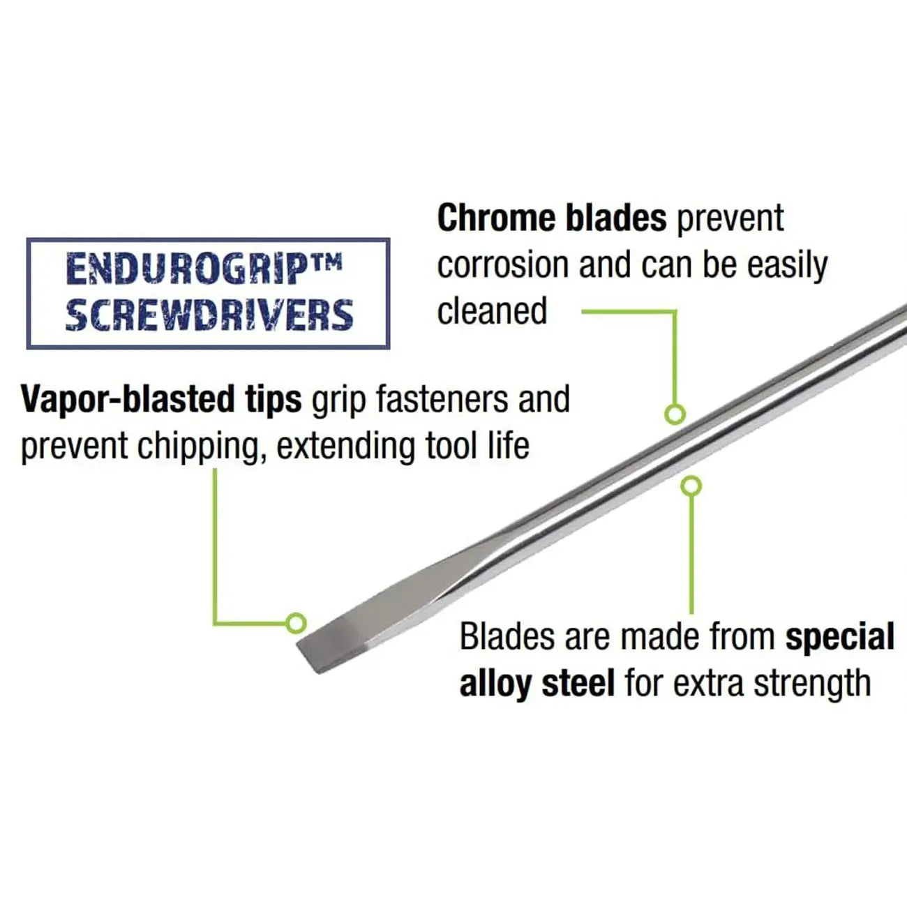 Williams Endurogrip Keystone Slotted Screwdriver: 3/16" X 3" WILLIAMS