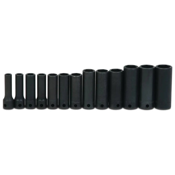 Williams Supertorque 3/8″ Drive Deep Metric Socket Set On Clip Rail 6-point (13 Piece) WILLIAMS