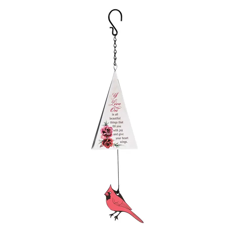 Windchime Iron Sail Cardinal I Live On Dicksons Inc