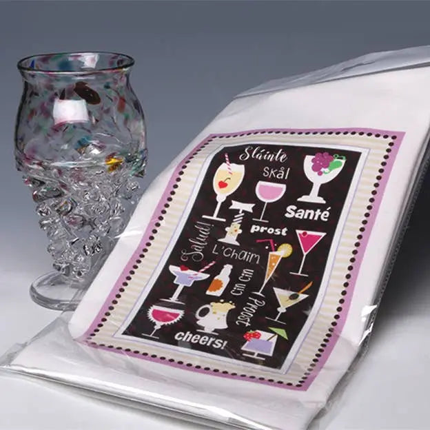 Wine Glasses Towel LIANE FRIED STUDIO