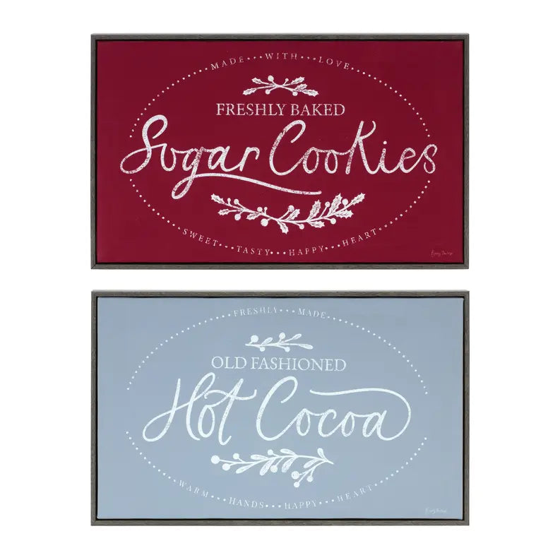 Winter Cookies and Cocoa Wall Sign Melrose International