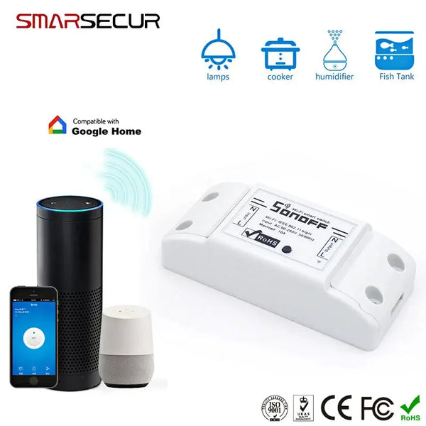 Wireless WIFI Smart Switch  For Smart  Home Security System GreatEagleInc