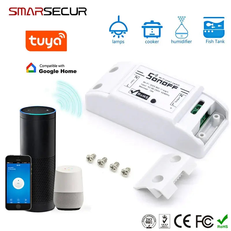 Wireless WIFI Smart Switch  For Smart  Home Security System GreatEagleInc