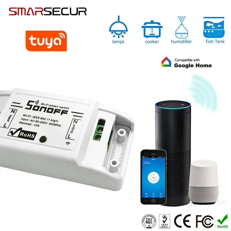 Wireless WIFI Smart Switch  For Smart  Home Security System GreatEagleInc