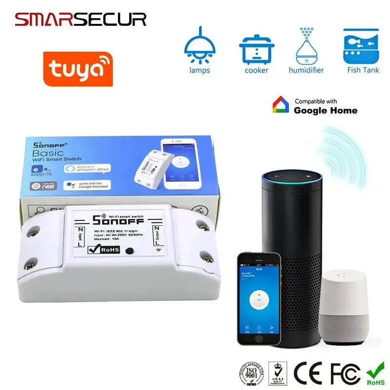 Wireless WIFI Smart Switch  For Smart  Home Security System GreatEagleInc