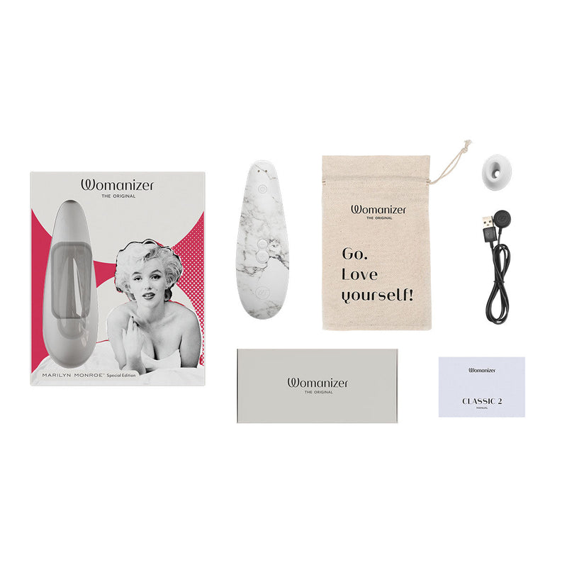 Womanizer Classic 2 Marilyn Monroe Special Edition - White Marble Womanizer
