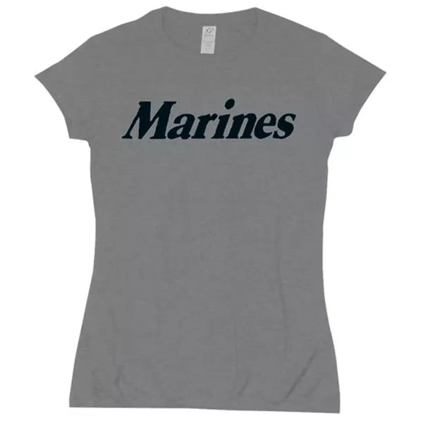 Women's Cotton Tee Marines Grey Fox Outdoor