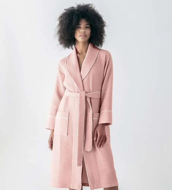Women's Luxury Long Waffle Bathrobe Seren
