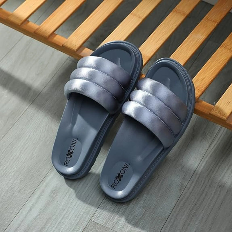 Women's Padded Strap Stylish Open Toe Slide Sandals Roxoni