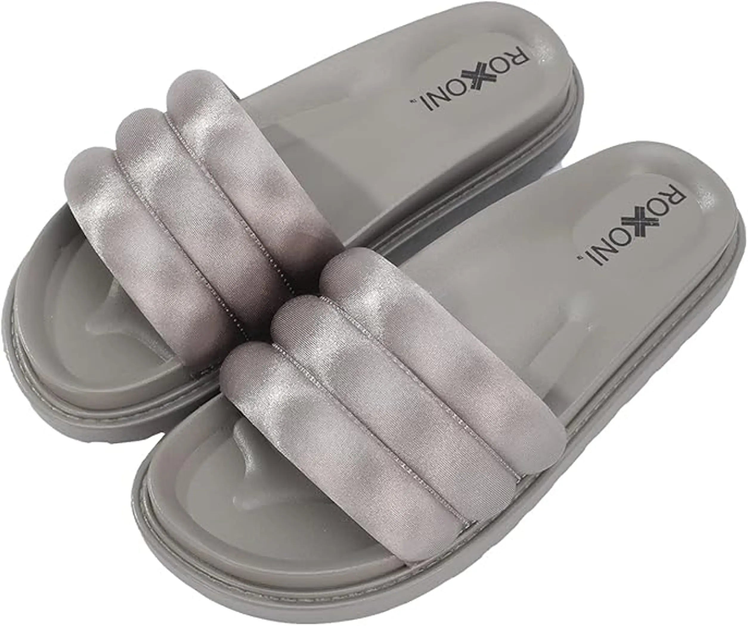 Women's Padded Strap Stylish Open Toe Slide Sandals Roxoni