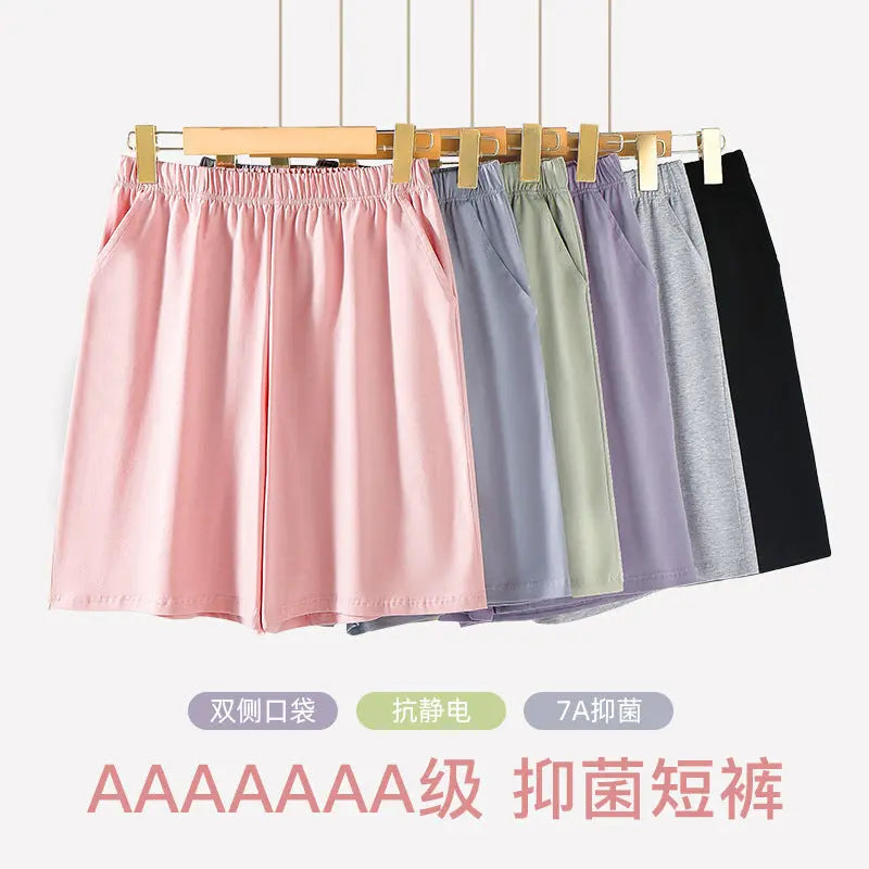 Women's Pajama Pants Summer Three-Quarter Pants Pure Cotton Thin Large Size Home Pants Large Pants Home Pants Loose Factory Wholesale GreatEagleInc