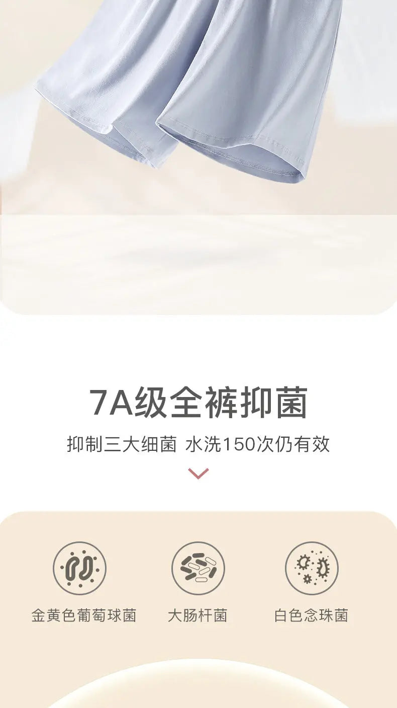 Women's Pajama Pants Summer Three-Quarter Pants Pure Cotton Thin Large Size Home Pants Large Pants Home Pants Loose Factory Wholesale GreatEagleInc