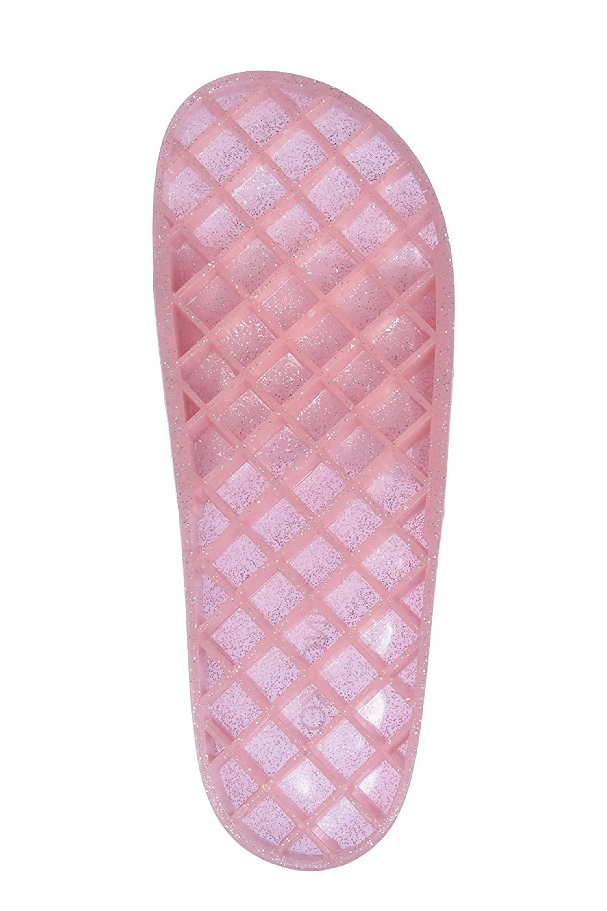 Women's Summer Flip Flop Open Toe Jelly Glitter Slides Roxoni