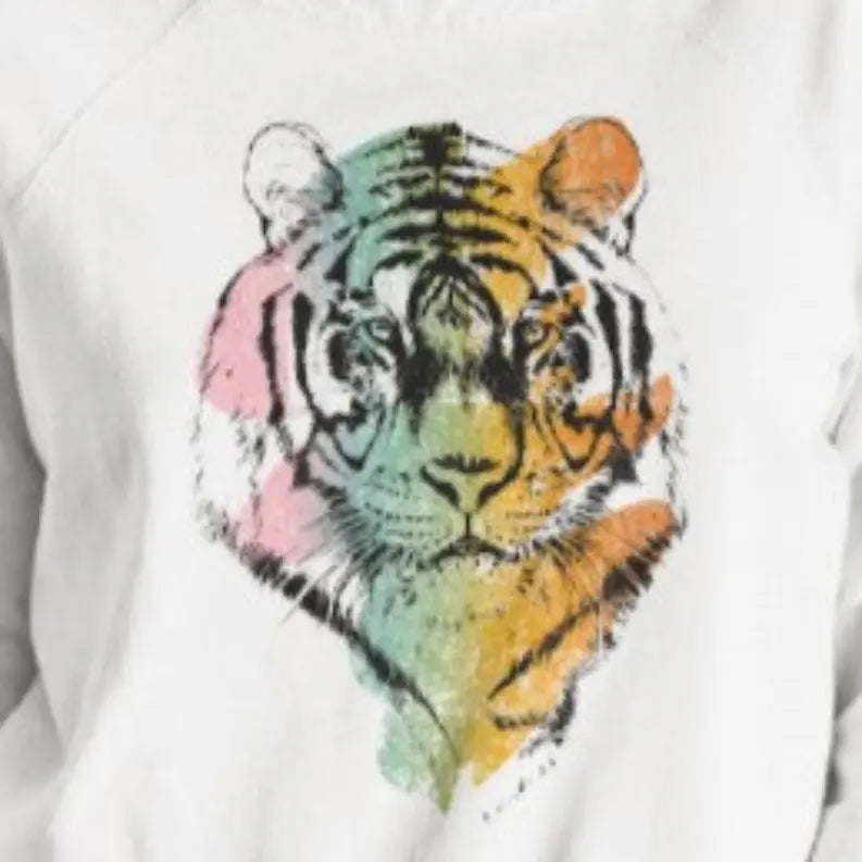 Women's Tiger Face Sweatshirt Dream Team Designs