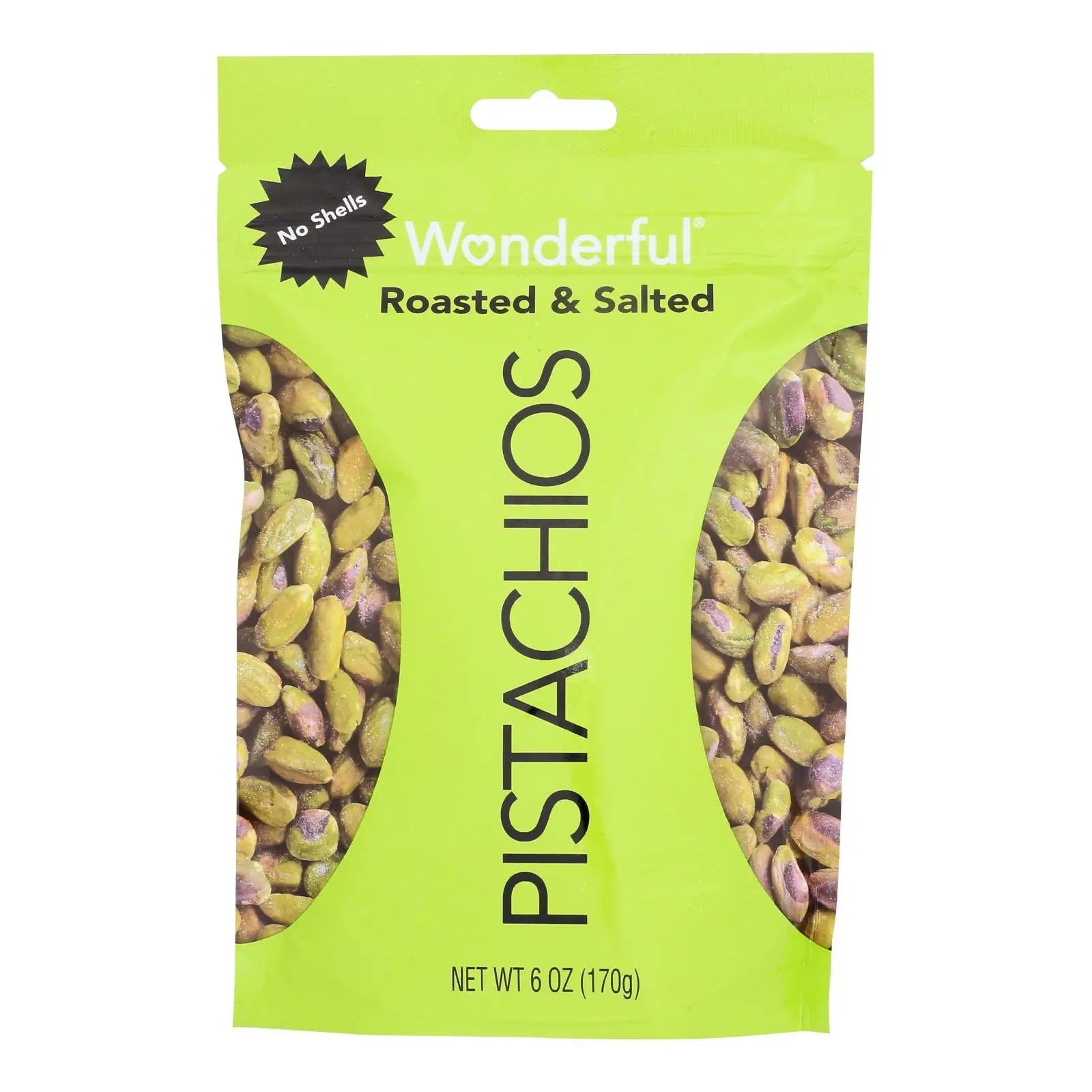 Wonderful Pistachios - Pistachio Roasted & Salted - Case Of 10-6 Oz Wonderful Pistachios & Almonds
