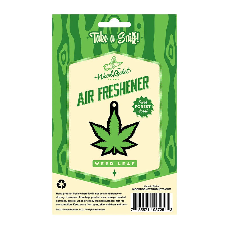 Wood Rocket Air Freshener Green Leaf Wood Rocket