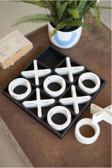 Wooden Tic-Tac-Toe Game Kalalou