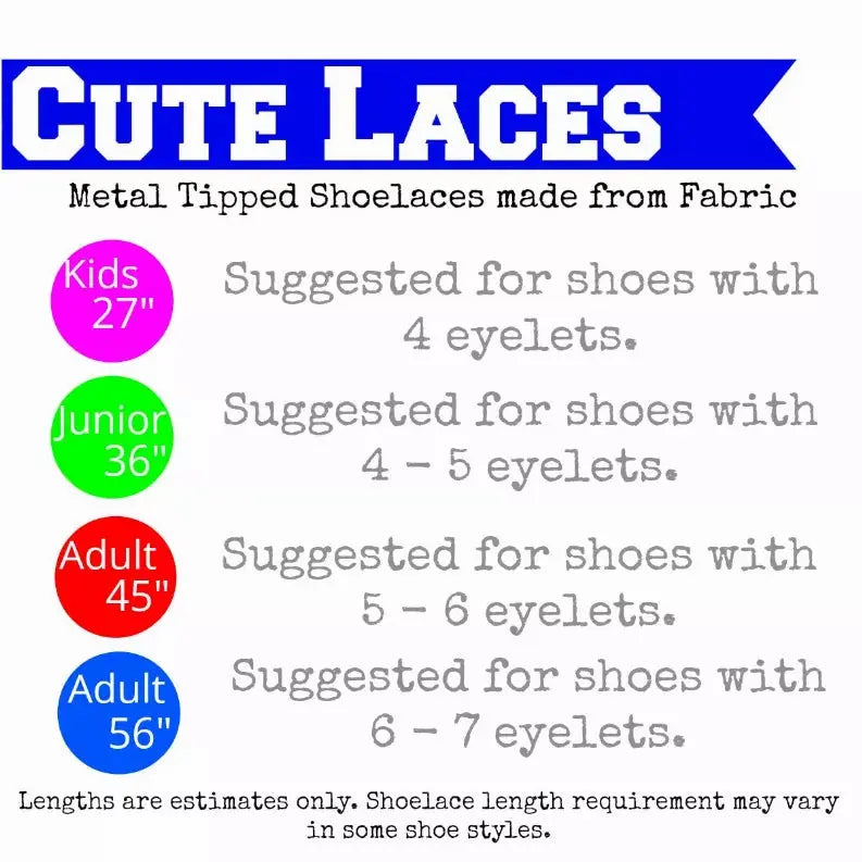 Words and Lettering Shoelaces Cutelaces
