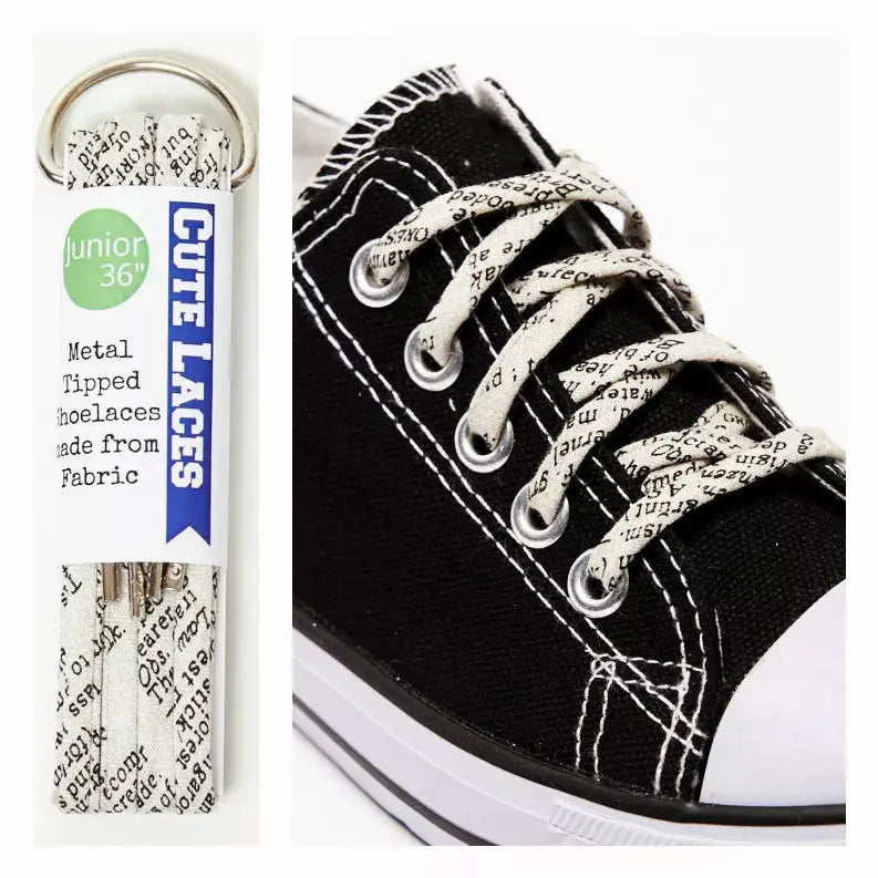 Words and Lettering Shoelaces Cutelaces