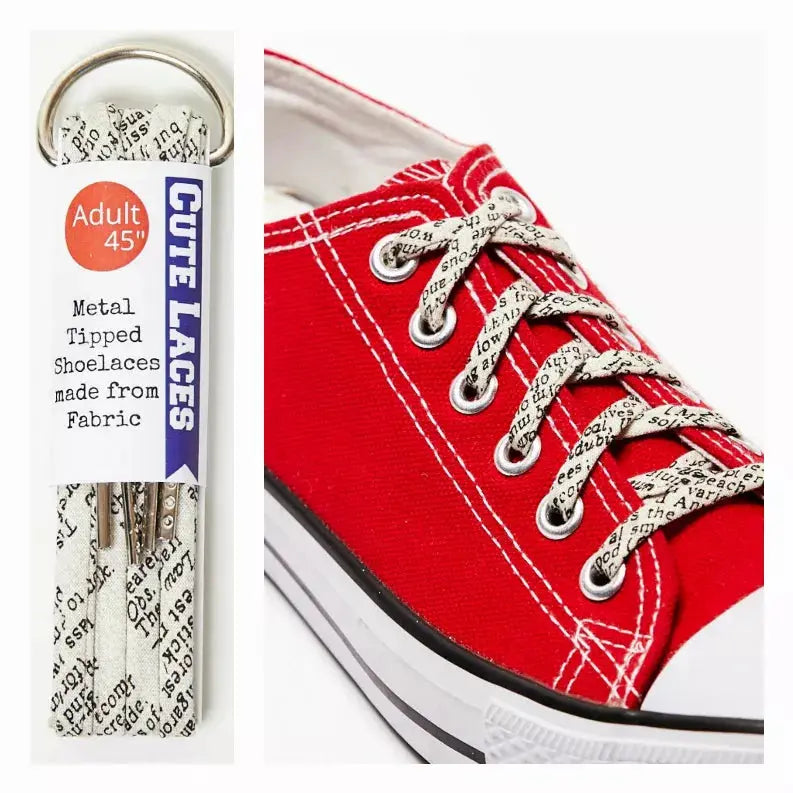 Words and Lettering Shoelaces Cutelaces