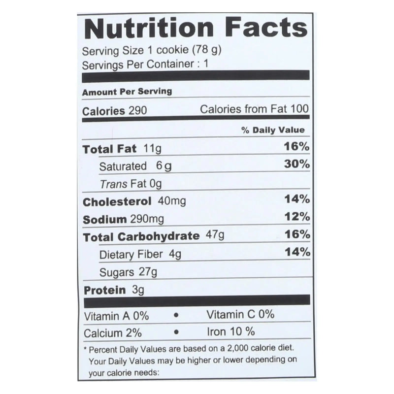 Wow Baking Cookie - Oregon Oatmeal - Case Of 12 - 2.75 Oz. Wow Baking
