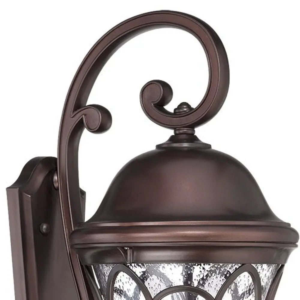 XL Bronze Tapered Goblet Wall Light Homeroots Outdoor