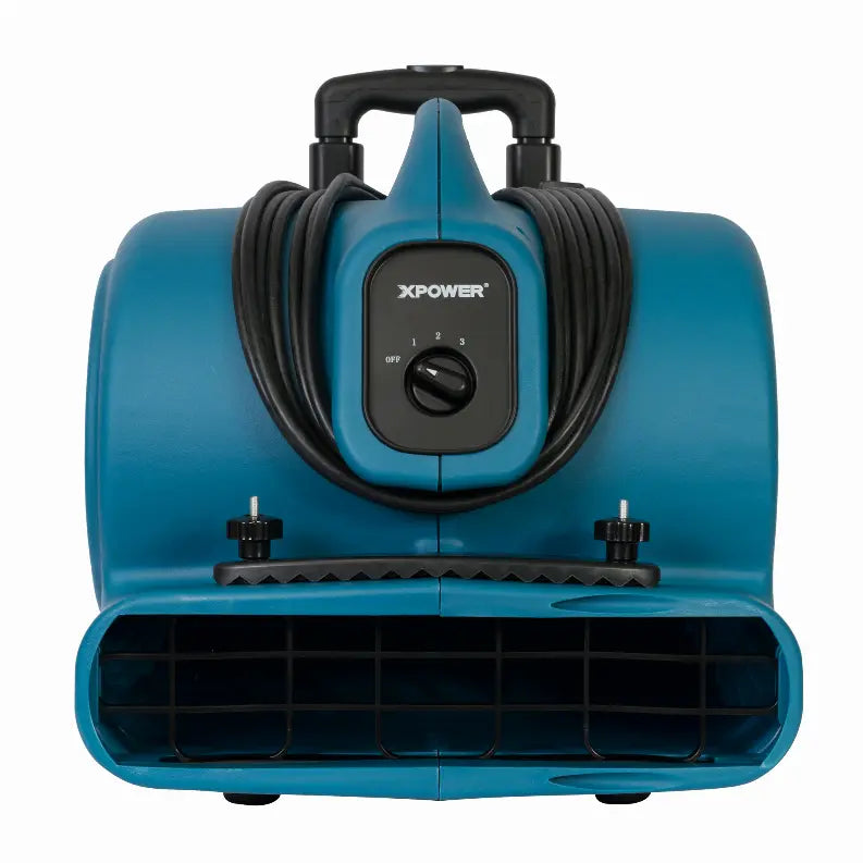 XPOWER P-630HC 1/2 HP 2800 CFM Air Mover, Dryer, Fan, Blower with Telescopic Handle, Wheels, Carpet Clamp Xpower Manufacture Inc