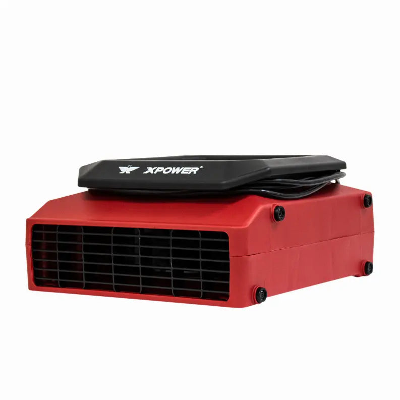 XPOWER PL-700A 1/3 HP 1050 CFM 3 Speed Low Profile Air Mover, Floor Fan, Carpet Dryer with Built-in Power Outlets Xpower Manufacture Inc