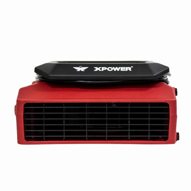 XPOWER PL-700A 1/3 HP 1050 CFM 3 Speed Low Profile Air Mover, Floor Fan, Carpet Dryer with Built-in Power Outlets Xpower Manufacture Inc